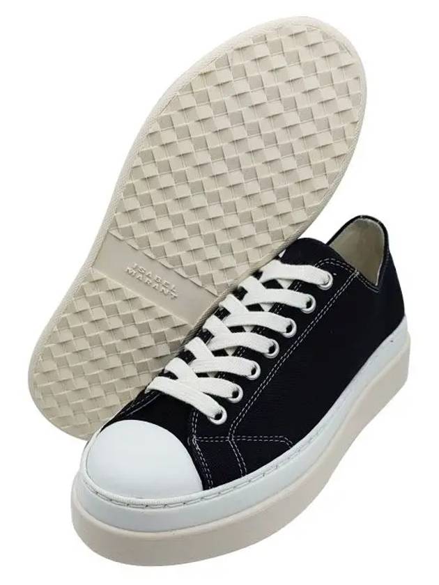 Austen Cotton Low Top Sneakers Black - ISABEL MARANT - BALAAN 4