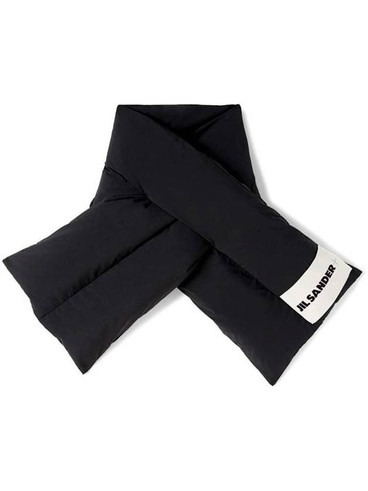 Logo Down Nylon Scarf Black - JIL SANDER - BALAAN 1