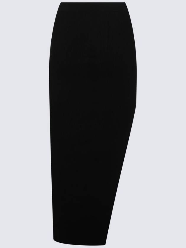 Rick Owens Black Viscose Skirt - RICK OWENS - BALAAN 3