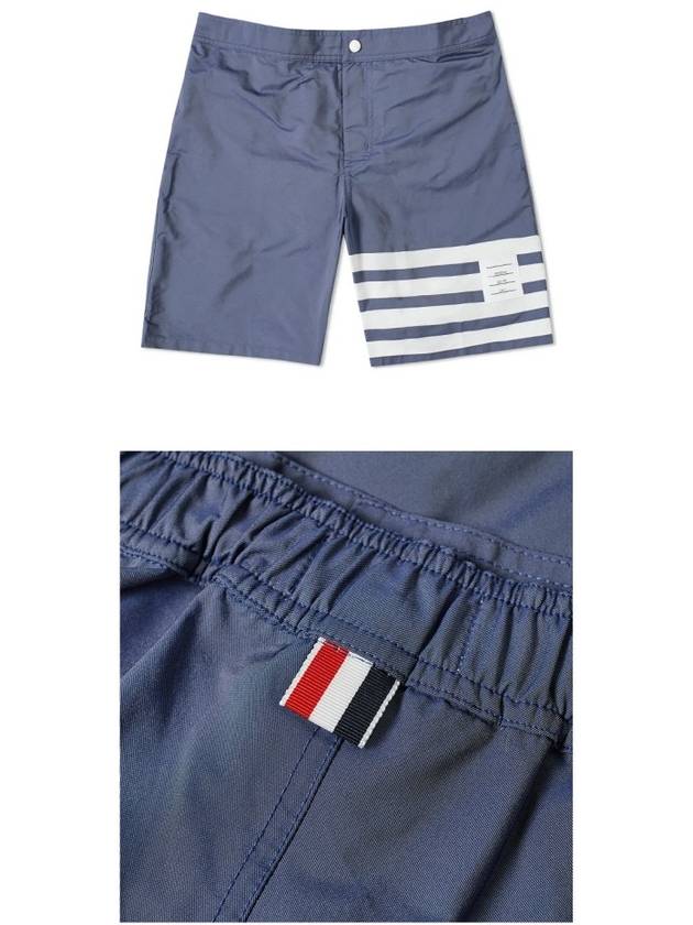 4 Bar Tech Swim Shorts Navy - THOM BROWNE - BALAAN 5