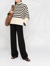 Signature Striped Turtleneck Light Sand - TOTEME - BALAAN 6