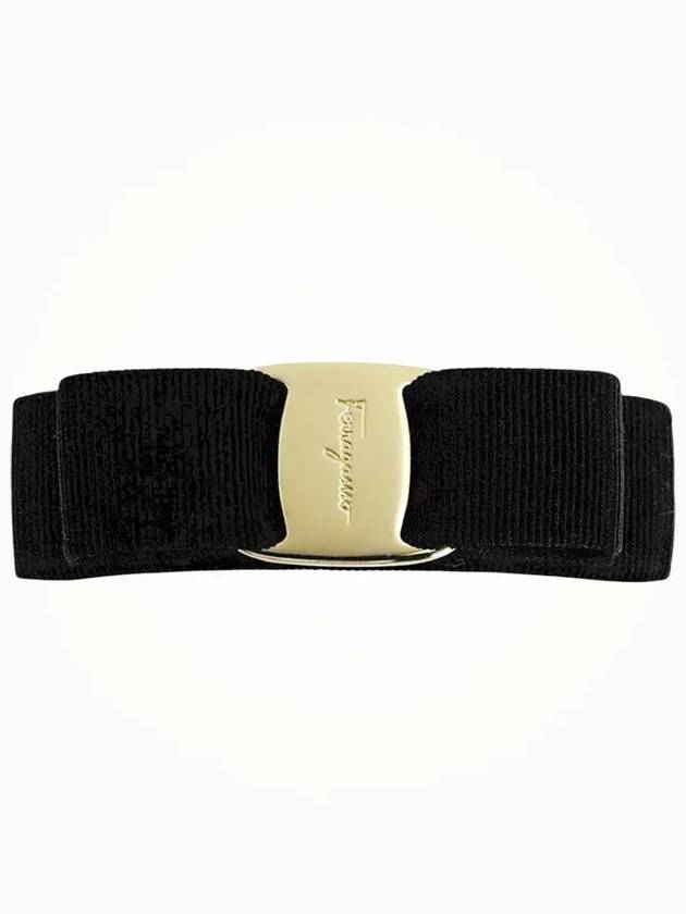 Vara Bow Hair Clip Black - SALVATORE FERRAGAMO - BALAAN 2