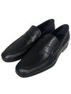 Men's Penny Leather Loafers Black - TOD'S - BALAAN