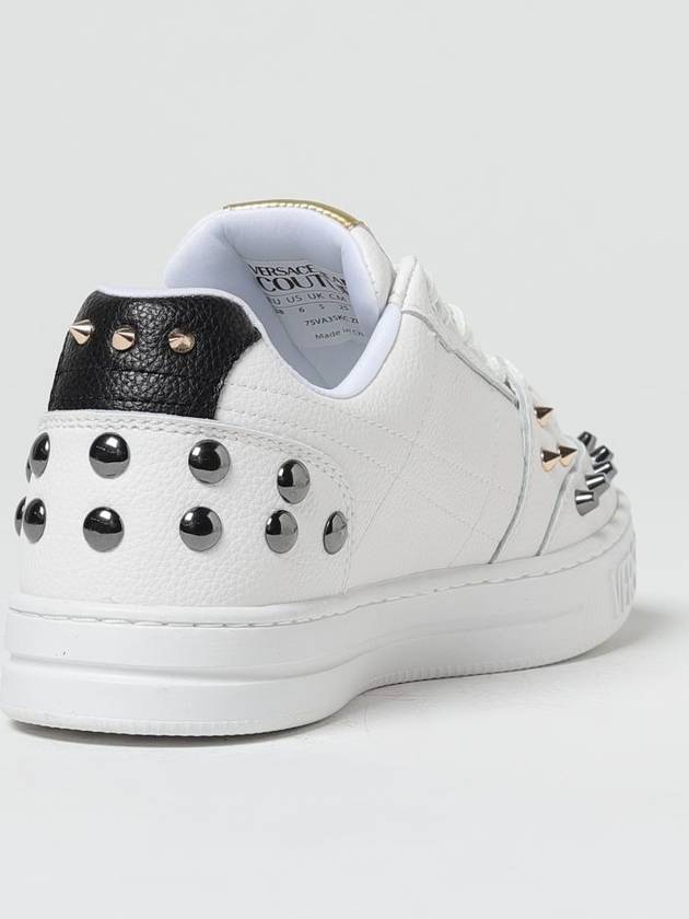 Sneakers Versace Jeans Couture in pelle a grana con borchie - VERSACE - BALAAN 3