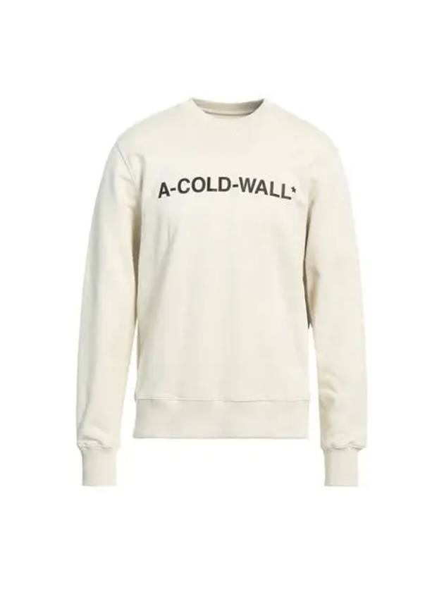 A COLD WALL Men s Ivory Essential Logo Sweatshirt AC221MMT300I - A-COLD-WALL - BALAAN 6