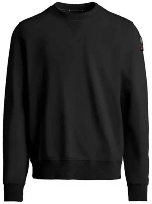 Caleb Basic Logo Patch Sweatshirt Black - PARAJUMPERS - BALAAN 2