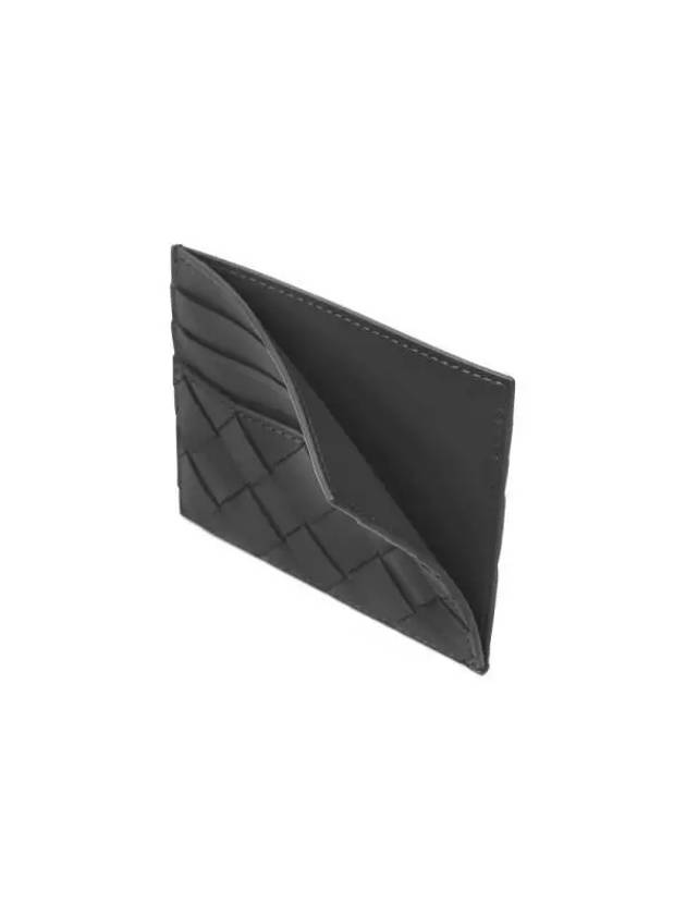 Intrecciato Leather Card Wallet Thunder - BOTTEGA VENETA - BALAAN 6