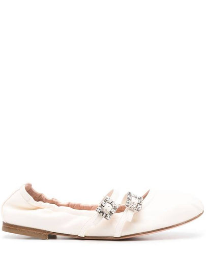 Mary Janes Leather Flats Off White - ROGER VIVIER - BALAAN 2