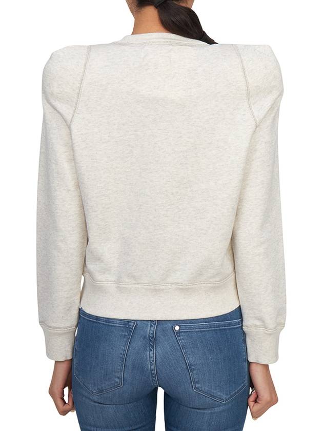 PrissaLogo Print Sweatshirt Ivory - ISABEL MARANT ETOILE - BALAAN 4