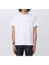 Men's Item Logo Cotton Short Sleeve T-Shirt White - A.P.C. - BALAAN 4