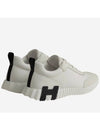 Bouncing Leather Low Top Sneakers Blanc - HERMES - BALAAN 4