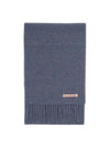 Wool Fringe Muffler Purple Melange - ACNE STUDIOS - BALAAN 1