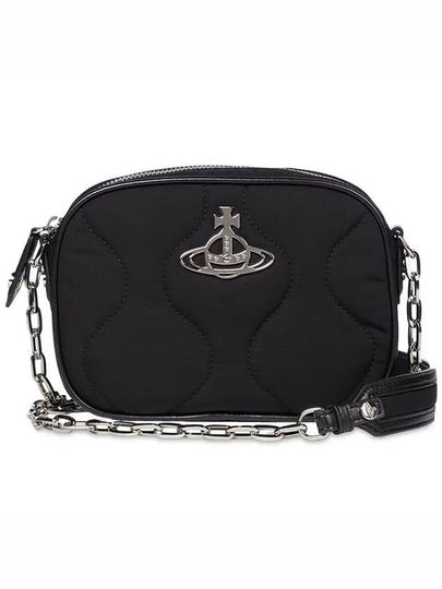 Anna Quilting Camera Cross Bag Black - VIVIENNE WESTWOOD - BALAAN 2