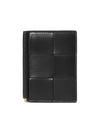 Cassette Leather Money Clip Black - BOTTEGA VENETA - BALAAN 1