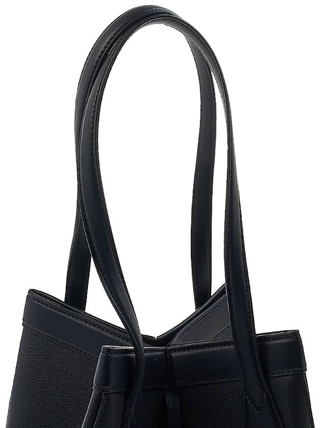 Origami Medium Leather Tote Bag Black - FENDI - BALAAN 9