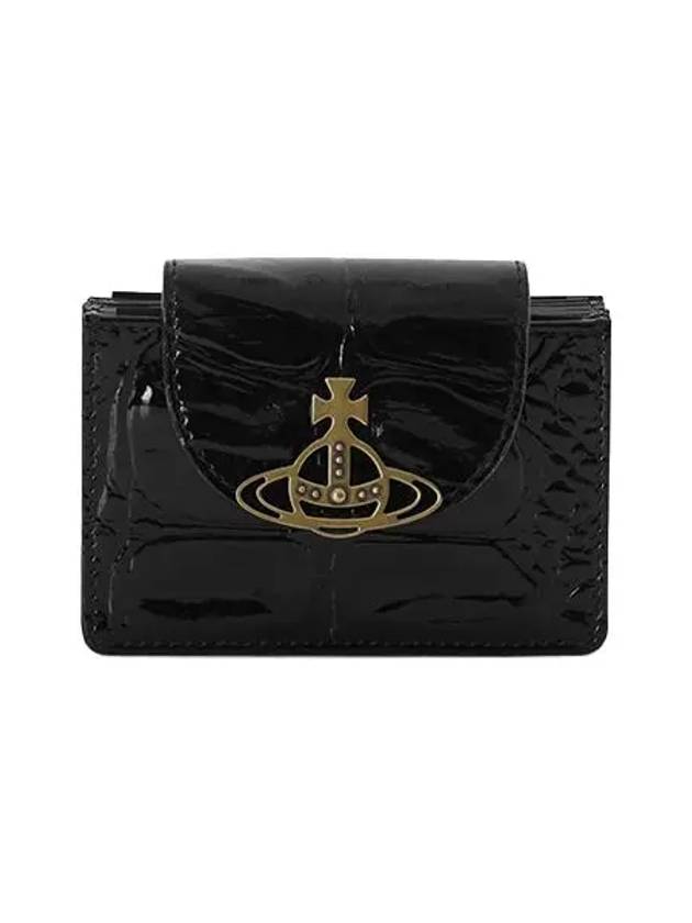 Wallet 5402000BW L008F N403 Crocodile Flap Women s Card - VIVIENNE WESTWOOD - BALAAN 2