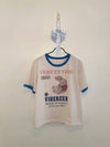 New Rabbit Recycle Short Sleeve T Shirt Vintage Cream - VIBEREEN - BALAAN 1