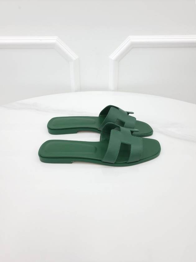 Oran sandals emerald green 38 - HERMES - BALAAN 4