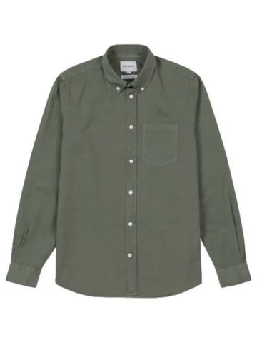 Anton Wright Twill Shirt Dry Sage Green - NORSE PROJECTS - BALAAN 1