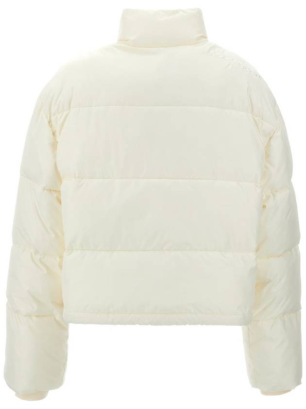 Logo Print High Neck Cropped Padding White - COURREGES - BALAAN 3