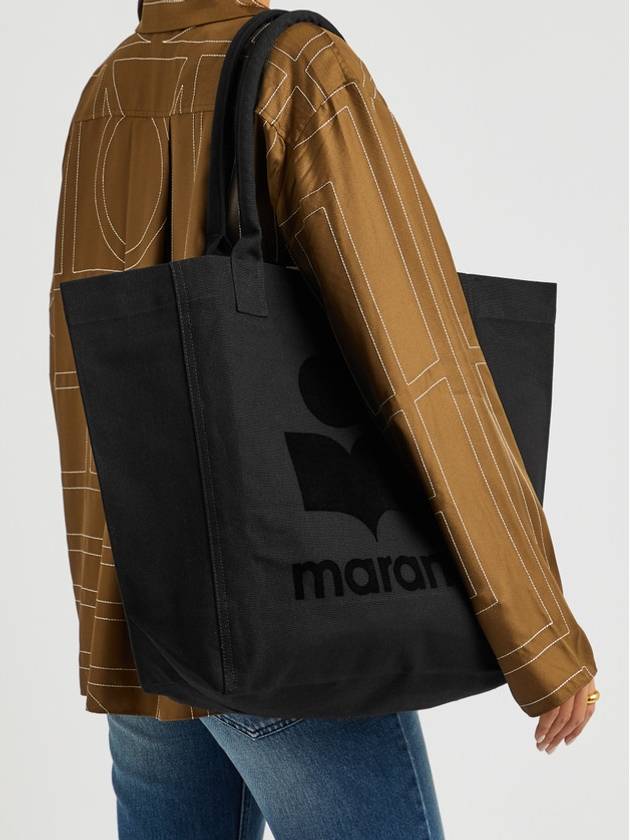 Yenky Logo Tote Bag Black - ISABEL MARANT - BALAAN 10