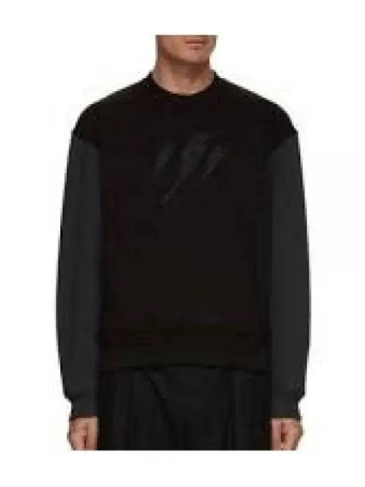 Neil Barrett Slim Raglan Triple Bolts Crew Neck Sweatshirt NBV7JS205A V518S 057 938719 - NEIL BARRETT - BALAAN 1