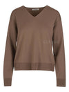 S Women's ALGHERO Knit Top Brown - MAX MARA - BALAAN.