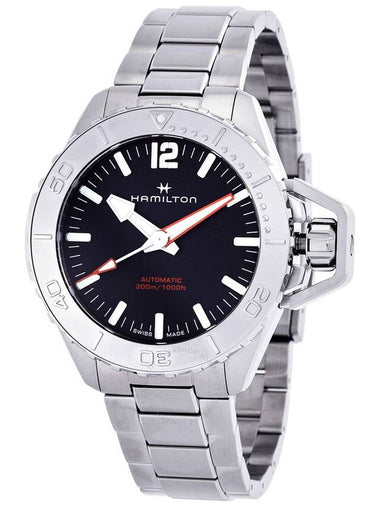 Hamilton Khaki Navy Frogman Automatic Black Dial Men's Watch H77815130 - HAMILTON - BALAAN 1