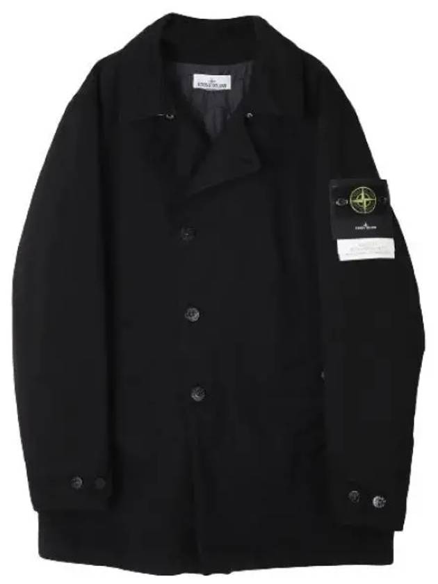 Wappen Patch Single Breasted Jacket Black - STONE ISLAND - BALAAN 2