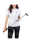 Women's Golf Serafino Classic Short Sleeve PK Shirt White - HYDROGEN - BALAAN 2