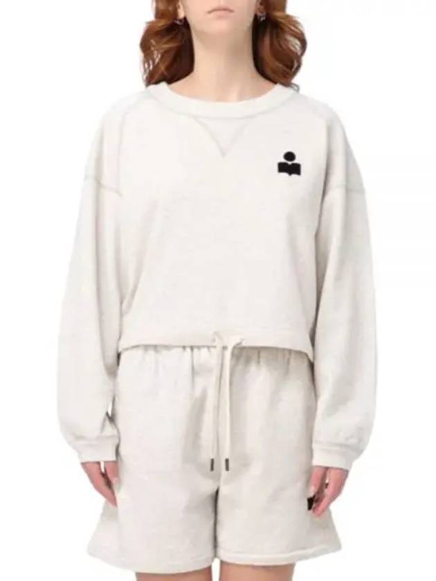 Margo Logo Crop Sweatshirt Ivory - ISABEL MARANT - BALAAN 2