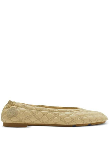 quilted leather ballerina shoes - BURBERRY - BALAAN 1