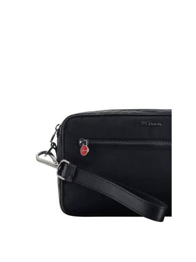 Kiton logo patch clutch bag UBA0052N010870100C NERO - KITON - BALAAN 4