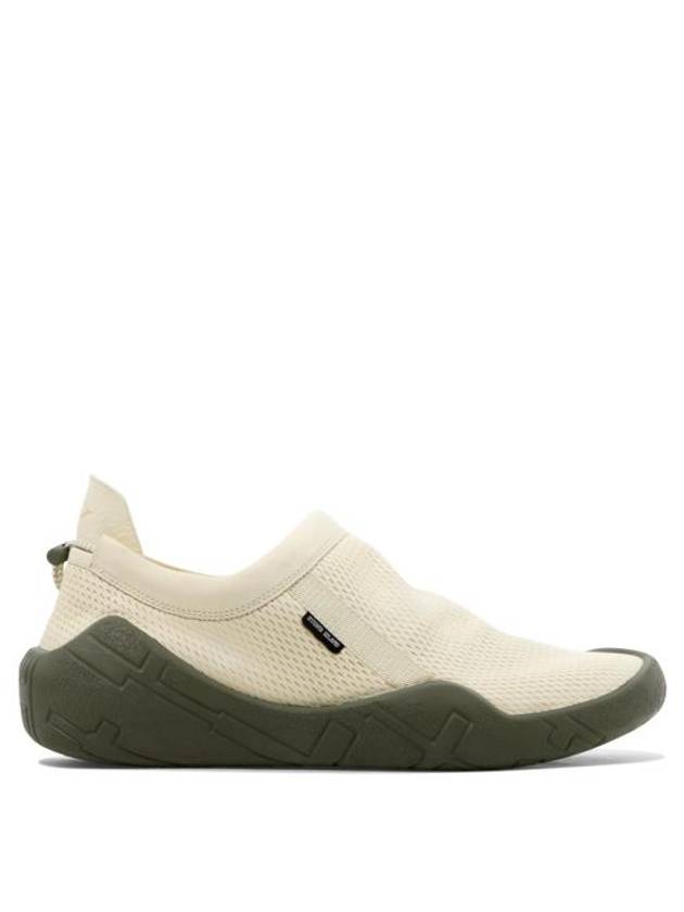 Shadow Project Moc Debossed Leather Mesh Slip On Ivory - STONE ISLAND - BALAAN 2