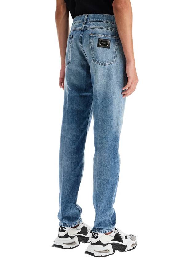 low-rise regular fit jeans - DOLCE&GABBANA - BALAAN 3