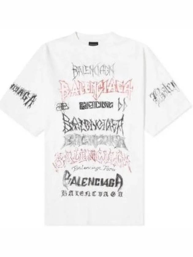 Cotton Crew Neck Short Sleeve T-shirt White - BALENCIAGA - BALAAN 2