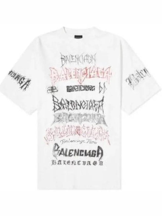 Cotton Crew Neck Short Sleeve T-shirt White - BALENCIAGA - BALAAN 2