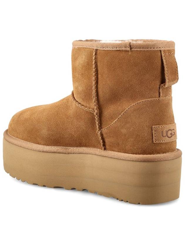 Classic Mini Platform Suede Winter Boots Chestnut - UGG - BALAAN 4