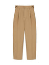 High-waisted Cotton Slacks Beige - BOTTEGA VENETA - BALAAN 2