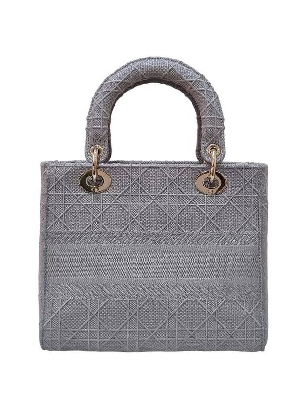 Women s M0565OREY M950 Gray Cannage Lady Delight Medium Tote Bag Strap - DIOR - BALAAN 3