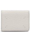 Signature Stitch Trifold Leather Half Wallet White - MAISON MARGIELA - BALAAN 3