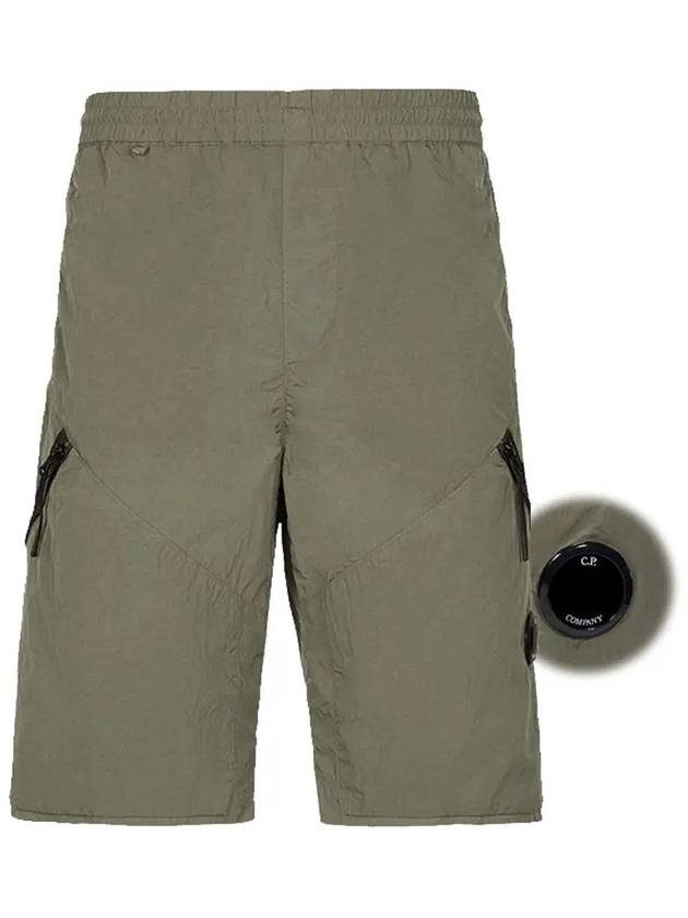 Chrome R Multi-Pocket Bermuda Shorts Green - CP COMPANY - BALAAN 3