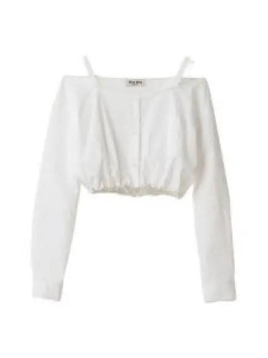 Women s Poplin Shirt White MK173810RGF0009 - MIU MIU - BALAAN 2