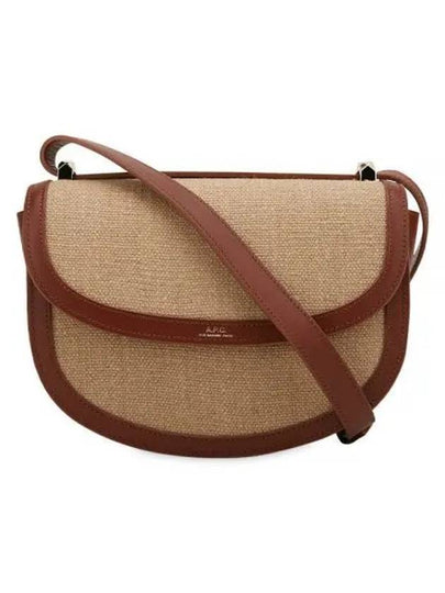 Geneve Canvas Leather Shoulder Bag Brown - A.P.C. - BALAAN 2