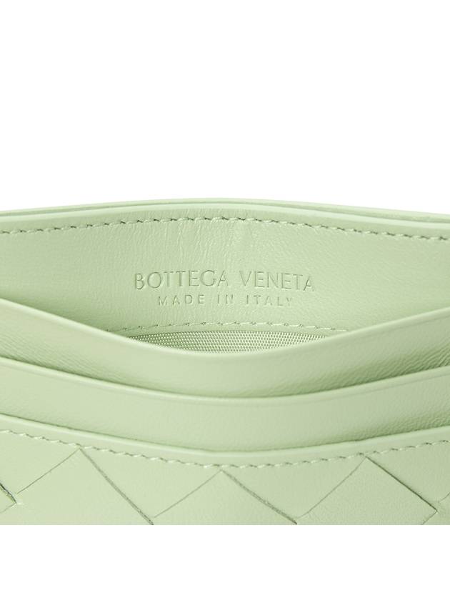 Intrecciato Leather Card Wallet Fresh Mint - BOTTEGA VENETA - BALAAN 6