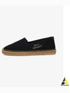 Logo Monogram Espadrilles Black - SAINT LAURENT - BALAAN 2