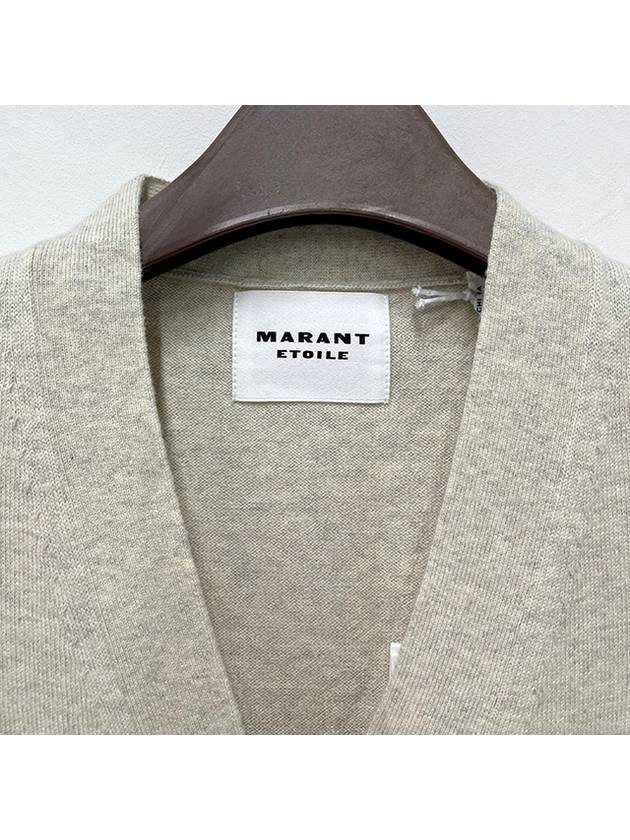 Karin Cotton Cardigan Light Grey - ISABEL MARANT ETOILE - BALAAN 8