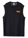 Logo Label Sleeveless Black - BURBERRY - BALAAN 11