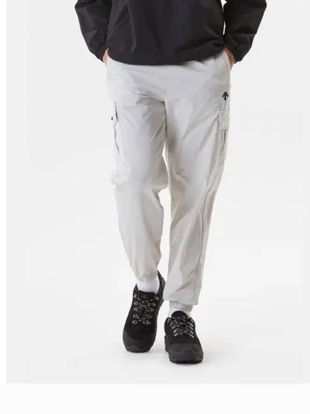 Cargo Woven Warm up Pants Light Gray SP323UPT82 - DESCENTE - BALAAN 1