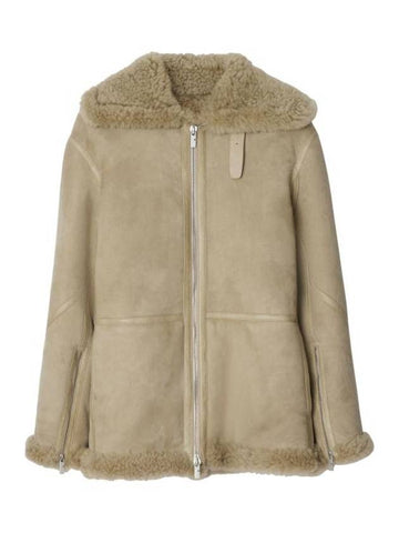 Aviator Shearling Jacket Field - BURBERRY - BALAAN 1